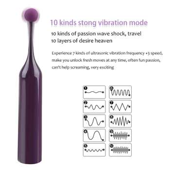 IKOKY G-Spot Vibrators Laizīt Klitoru Vagīnas Stimulators 10 Frekvences Flirting Rotaļlietas Masturbator Seksa Rotaļlietas Sievietēm, Dzelksnis Massager