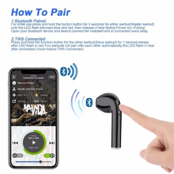 IKSNAIL i7s TWS Bluetooth Bezvadu Austiņas Earbuds Ar Uzlādes Lodziņā Sporta Austiņas Android Audifonos Visiem Mobilais Tālrunis