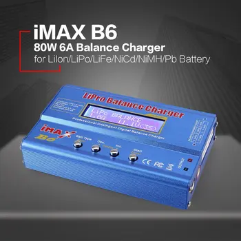 IMAX B6 80W 6A Lipo, NiMh, Li-ion Ni-Cd RC Līdzsvaru 10W Lādētāju 2A Discharger ar 15V/6A AC/DC Adapteris, paredzēts par RC Modelis Akumulators