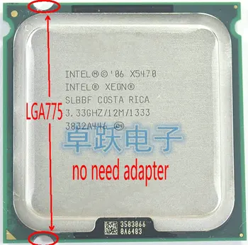 INTEL XEON X5470 3.33 GHz/12M/1333Mhz/CPU vienāds ar LGA775 Core 2 Quad Q9750 CPU,darbi uz LGA775 mainboard nav nepieciešams adapteris