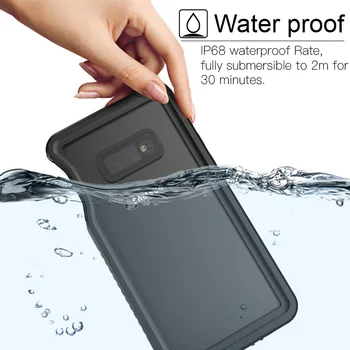 IP68 Ūdensnecaurlaidīga Case For Samsung Galaxy S10e gadījumā Šoks Netīrumiem Sniega Pierādījumu Aizsardzības Galaxy S10E Ar Touch ID Lietu Vāku
