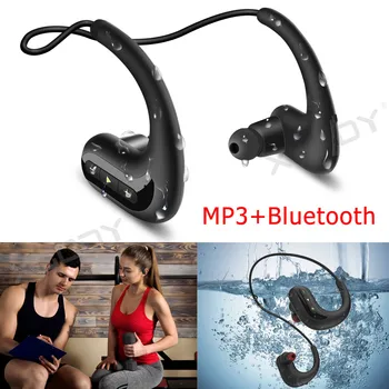 IPX8 Ūdensizturīgs Bezvadu Peldēšana Austiņas Niršanas Sporta Earbuds Bluetooth Austiņas Austiņas Stereo 8G Atmiņas MP3 Atskaņotājs