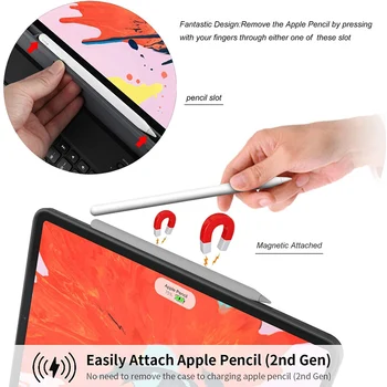 IPad 2019 10.2 iPad Pro 11 Lieta 2020 2018 Burvju tastatūras iPad Pro 12.9 2018 2020 Magnētisko Bluetooth tastatūru Touchpad Gadījumos