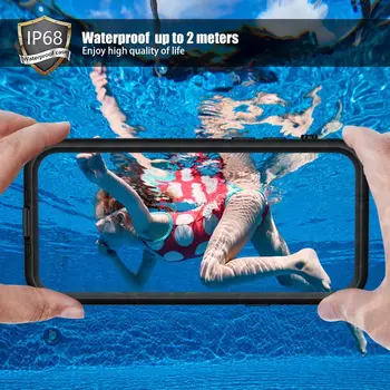IPhone 12 Pro Waterproof Case For iPhone 7 8 Plus X XS 11 Pro Max XR Peldēšana Vāciņš iPhone 6 6sPlus Ūdens pierādījums Coque