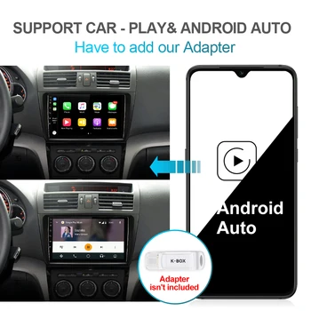 ISUDAR PX6 Auto Multimedia Player 1 Din Android 10 Auto Radio Mazda 6 2 3 GH 2007. līdz 2012. gadam, GPS Auto Stereo Sistēma DSP RAM 4GB DVR
