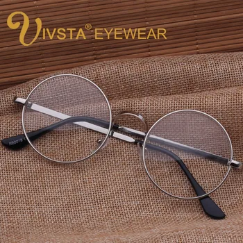 IVSTA Vintage Apaļas Brilles Vīriešu Brilles Rāmis Recepte Briļļu Skaidrs, Brilles Sievietēm Optisko Rāmis G02 Tuvredzība