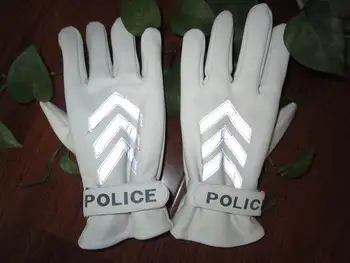 Ideāls atstarojošs satiksmes uzdodot cimdi īstas ādas cimdi policijas patruļas logo cimdi, ziemas, izmantojot