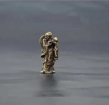 Iegūstama Ķīnas Misiņa Cirsts Budistu Arhat Izsmalcinātu Mazo Statujas