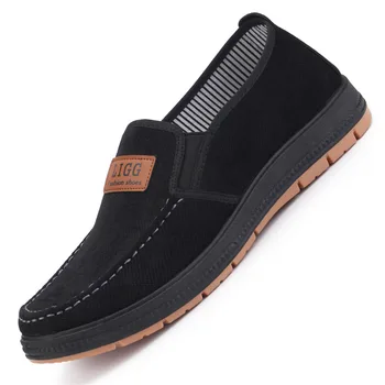 Ikdienas apavi vīriešiem ir 2021. jaunas Vecās Pekinas audekla kurpes biznesa vīriešiem kurpes modes tētis kurpes, čības vīriešiem tīrtoņa krāsu Dzīvoklis Slinks apavi