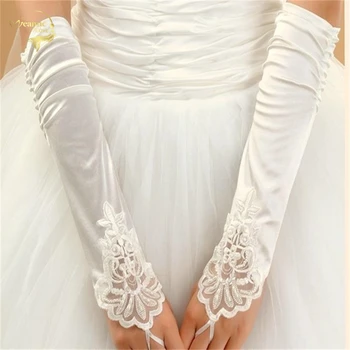 Ilgi dizaina mežģīņu kāzu cimdi precējies lucy attiecas uz frēzēšana kāzu cimdi-kāzu cimdi sarkans smilškrāsas G006