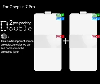 Imak Hidrogelu Plēves 3 III Oneplus 7 Pro Aizmugurē Priekšā Aizmugurē Ekrāna Aizsardzības Pārredzamu oleophobic