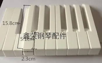 Imitētu Ziloņkaula Klavieres Keytops Pilns Komplekts ar 52 Glancēts Balts Graudains