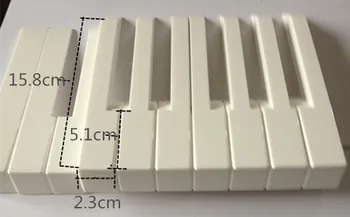 Imitētu Ziloņkaula Klavieres Keytops Pilns Komplekts ar 52 Glancēts Balts Graudains