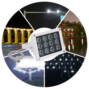 Infrasarkano Illuminator 12pcs Masīvs ir LED INFRASARKANO Nakts Redzamības Platleņķa plaša Āra Ūdensizturīgs par CCTV Drošības Kameras