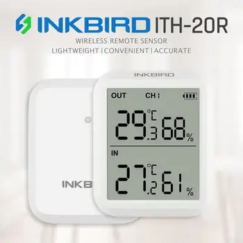 Inkbird I 20R Augstas Precizitātes Digitālo Termometru, Higrometru, Temperatūras un Mitruma Mērītājs Monitors Iekštelpu Āra Akvāriju Telpa