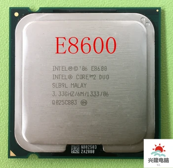 Intel Core 2 Duo E8600 e8600 Procesors SLB9L DUAL-CORE 3.33 GHz FSB1333MHz Darbvirsmas LGA 775 CPU