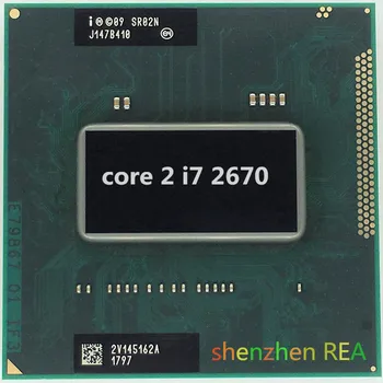 Intel Portatīvo datoru cpu i7 2670qm laptop cpu 2.2 Ghz līdz 3.1 Ghz 6M PGA988 Turbo Boost PGA oficiālā versija grāmatiņa cpu 45W TDP