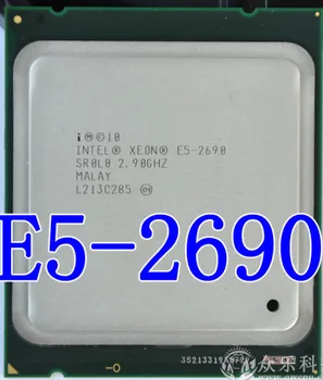 Intel Xeon Procesors E5-2690 E5 2690 e5 2690 Astoņas galvenās 2.9 G SROL0 C2 LGA2011 PROCESORA pareizi Darbvirsmas Procesors VAR STRĀDĀT