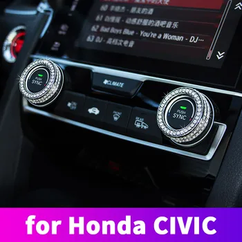 Interjera Kontrolē Stūre Interjera Dekorēšana Tūninga Aksesuāri Honda Civic 10 2016 2017 2018 2019 2020