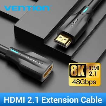 Intervences HDMI 2.1 pagarinātāja Vads 8K 48Gbps HDMI Sieviešu un Vīriešu Kabelis HDTV Nintend Slēdzis PS4/3 HDMI Paplašinātājs 2 HDMI Paplašinātājs