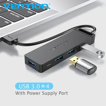 Intervences USB 3.0 HUB 4 Ports Adapteri Vairāku USB 2.0 Sadalītāja, ātrgaitas OTG par Macbook DATORA, Datoru Piederumi USB Type-C Hub Jaunas