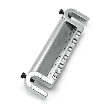 Intonatable Combo Ģitāras Tilts Tailpiece par Solid-body Elektriskā Ģitāra, Hroms/Melns