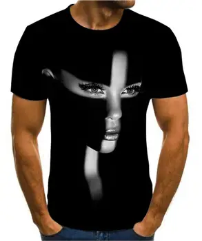 Ir 2021. 3D Smieklīgu T Kreklu apdruka Vīriešu Apģērbs Psychedelic Drukāt Gadījuma Īsām Piedurknēm T Krekls Hip Hop 3d stila Vīriešu Streetwear t krekls vīriešiem