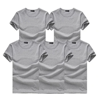 Ir 2021. 5gab/daudz Augstas Kvalitātes Modes sieviešu T-Krekli Ikdienas Īsām Piedurknēm T-krekls Mens Cietā Gadījuma Kokvilnas t-veida Krekls Vasaras Apģērbu