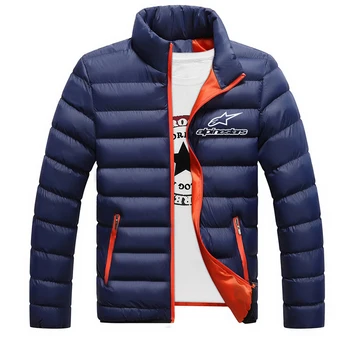 Ir 2021. Alpinestars Vīriešu Jaunu Ērtu Rāvējslēdzēju Kokvilnas Apģērbs Ziemas Jaka Retro Koledžas Modes Mētelis, Vīriešu Blūze