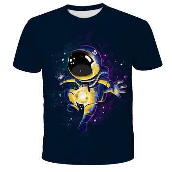 Ir 2021. Jauns Bērnu T-krekls Astronauti Kosmosa Bērnu Krekls Meitene Īss T Krekli Bērniem, Bērnu Apģērbi Zēniem Topi Tīņi Tee