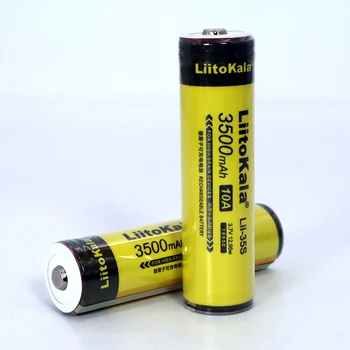 Ir 2021. Liitokala Lii-35S Aizsargāta 18650 3400mAh Uzlādējams Li-lon akumulatora ar 2MOS PCB 3,7 V bateriju