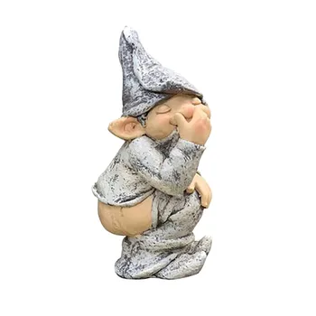 Ir 2021. apdare vintage Smieklīgi Sveķu Nerātns Dārza Gnome Dārza Dekorēšana Statuja Gnome Apdare декор дома новый год