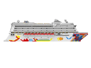 Izaicinājums ZRK 7800 Mini Blokiem, ir Liela izmēra kruīza kuģa Modeli Ēku Kruīza kuģis Starplikas Montāža Rotaļlietas Bērniem Diamond Princess