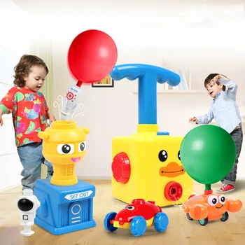 Izglītības Zinātnes Eksperimentu Rotaļlietas Inerces Spēku gaisa Balonu Auto Rotaļlieta Puzzle Fun Inerces Spēka Automašīnu Balonu Rotaļlietas Bērniem Dāvanu