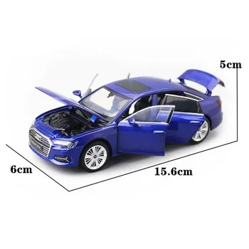 JACKIEKIM/Lējumiem Rotaļlieta Modelis/1:32 Mēroga/Audi A6 Super Auto/Durvis Openable/Sound & Light/Izglītības Ieguves/Dāvanu Bērniem