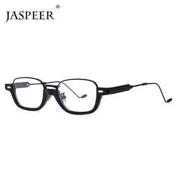 JASPEER Pusi Rāmja Saulesbrilles Sieviešu Moderns Mazs Taisnstūris, Saules Brilles UV400 Brilles Dāmas Fashion Eyewear