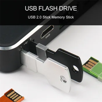 JASTER Taustiņu Forma USB Flash Drive Ūdensizturīgs Pen Drive 64GB USB Stick 32GB 16GB USB Atmiņas karte memory Stick Pendrive Pielāgot Logo