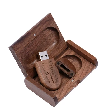 JASTER ( bez LOGO) koka usb + kastes usb flash drive pendrive 4gb 8gb 16gb 32gb 64gb atmiņas karti memory stick fotogrāfija dāvanas custom logo