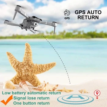 JAUNU F3 RC Dūkoņa GPS 4K IZŠĶIRTSPĒJAS Platleņķa Dual Camera 5G WiFi Live Video FPV Quadrotor Lidojumu 25 Minūtes RC Distance 500m dūkoņa Rotaļlietas