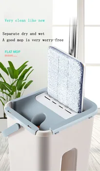JAUNU Microfiber Izspiest Birsti un Spaini Sistēmas Mājas Vannas istaba Windows Grīdas Tīrīšanas Slinks Mop