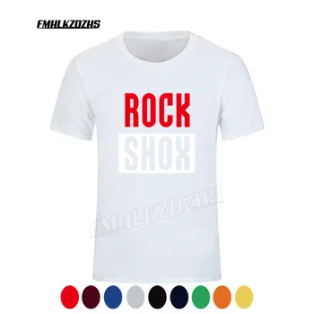 JAUNU Rockshox Rock Shox T Krekls Topi Jauns Modes Īsām Piedurknēm Moutain MTB Riteņbraucējs Bicycler T-krekli, t-veida, H45
