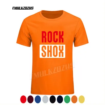 JAUNU Rockshox Rock Shox T Krekls Topi Jauns Modes Īsām Piedurknēm Moutain MTB Riteņbraucējs Bicycler T-krekli, t-veida, H45