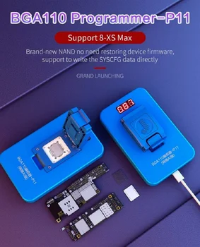 JC P11 BGA110 NAND Programmētājs NAND Pamata Dati Lasīt, Rakstīt Rīku iPhone 8 8P X XR XS MAX NAND Flash Atjaunināšanas Kļūdu Remonts