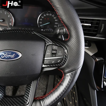 JHO Raibs Mākslīgās Ādas Stūre Puses-izšūšanas Wrap Cover Ford Explorer 2020. Gadam Ierobežots Auto Piederumi