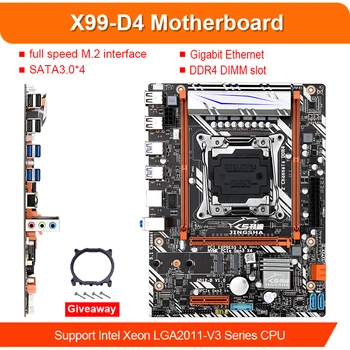 JINGSHA X99 D4 placa bāzes combo con Xeon E5 2678 V3 LGA2011-3 CPU 2 asv dolāriem X 8GB = 16GB 2400MHz DDR4 de memoria M-ATX USB3.0 SATA3