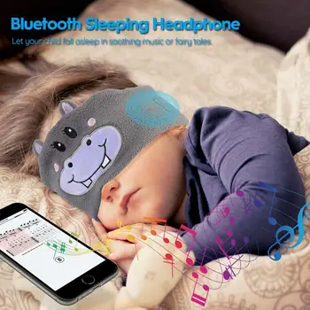 JINSERTA Cute Kazlēnu Bluetooth Austiņu Miega Maska Bluetooth 5.0 Stereo Mūzikas Atskaņotājs Atbalsta Brīvroku Mīksts Galvas stīpa, lai Tālrunis
