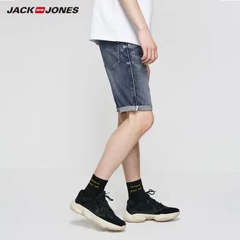 JackJones Vīriešu Slim Straight Fit Stiept Kokvilnas Džinsa Šorti|Streetwear 219243514