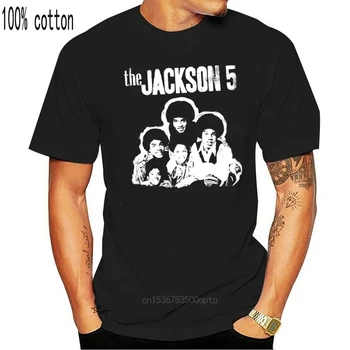 Jackson 5 - Grupas Foto T Krekls, Izmērs:L - JAUNS & OFICIĀLAIS