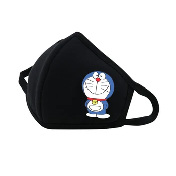 Japānas anime Doraemon Mazgāt Muti elpošanas sejas Maska pusaudžiem saglabāt siltas sejas Maska sievietes vīrieši Putekļu izturīgs kokvilnas maska