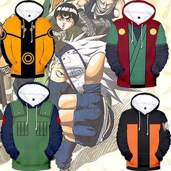Japāņu Anime Hokage Ninjia Naruto 3D pelēkā vārna Sievietes Vīrieši Sasuke Itachi Uchiha Kakashi Streetwear Hip Hop Smieklīgi Kapuci sporta Krekli